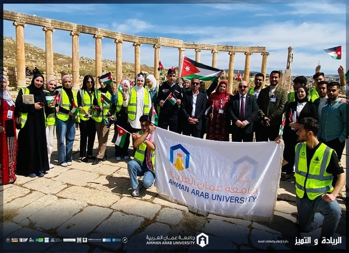 Jordanian Flag Jerash Arts
